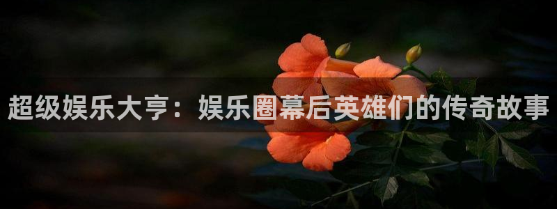 摩臣5平台注册平台：超级娱乐大亨：娱乐圈幕后英雄们的传奇故事